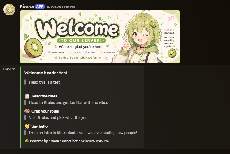 Kiwora in Discord